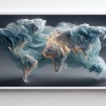 Carte du Monde contemporaine design - Nébule Carte du Monde contemporaine design - Nébule Image