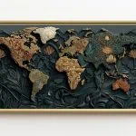 Carte du Monde salon contemporain - Pollen Carte du Monde salon contemporain - Pollen Image