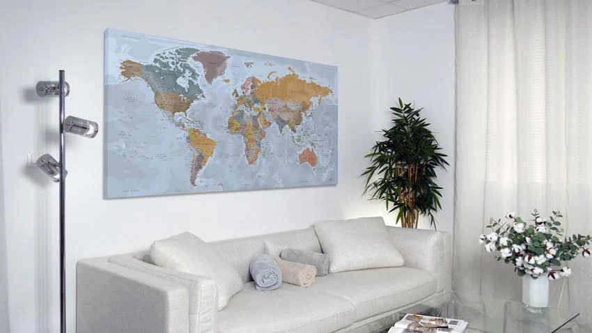 Carte-Monde-Toile-Canvas Carte-Monde-Toile-Canvas