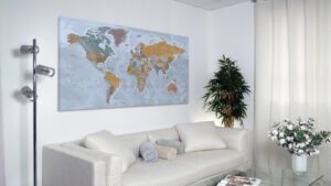 Carte-du-Monde-Toile-Canvas-HD